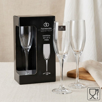 Krosno Sektglas 2 er Set Vintessa 190ml