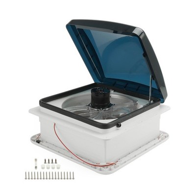 36*36cm 12V Wohnmobil Dachlüfter RV-Ventilator Dachfenster Dachluke + Licht