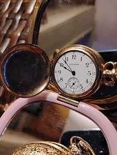 1897 Waltham Seaside Pocket Watch, 7j 0s, 20-year Gold Filled Hunting, Runs