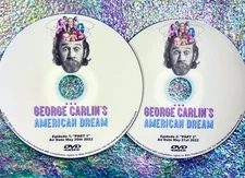 GEORGE CARLIN’S AMERICAN DREAM 2 DVD Set (2022 Doc Pts 1 & 2 with BONUS Material