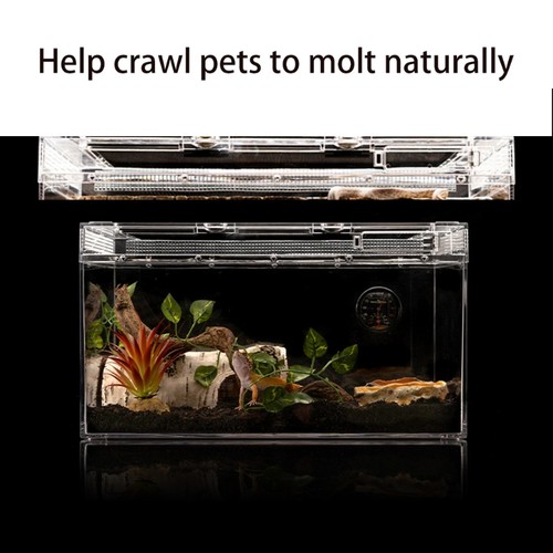 Reptile Hide Cave Artificial Birch Log Help Breeding for Snakes Leopard Gecko - Picture 15 of 25