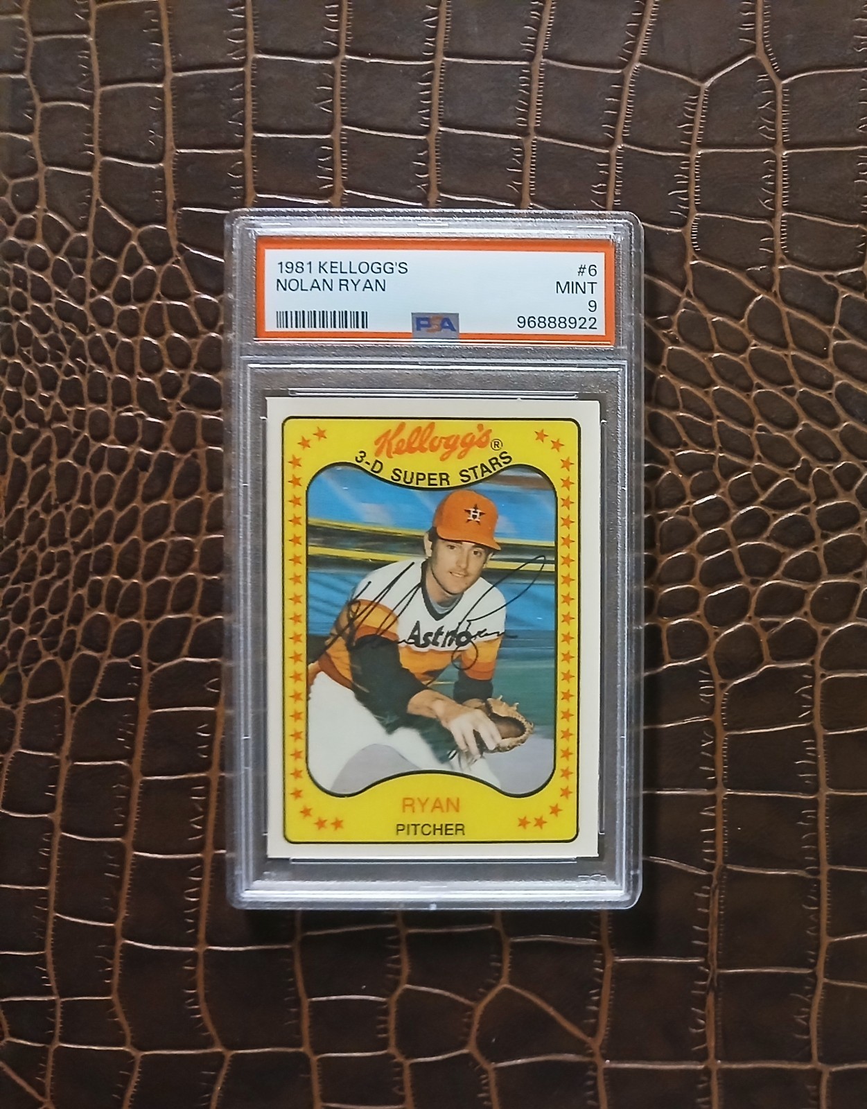 1981 Kelloggs Nolan RYAN🏆PSA 9🏆RARE🎈NOT Topps view 1