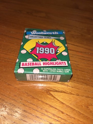 1990 TOPPS ~ WOOLWORTH COLLECTORS ~ 1990 Baseball Highlights ~ 33 cards ~ SEALED - Picture 2 of 4