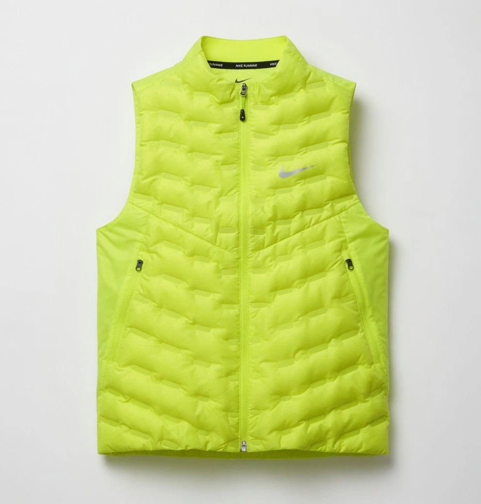 Men’s Size XXL- Nike Therma-FIT ADV Repel AeroLoft Gilet Volt Yellow FB7542-702