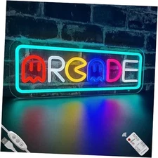 Arcade Neon Sign for Gaming Room Decor with Remote Control, LED ARCADE 02-YK