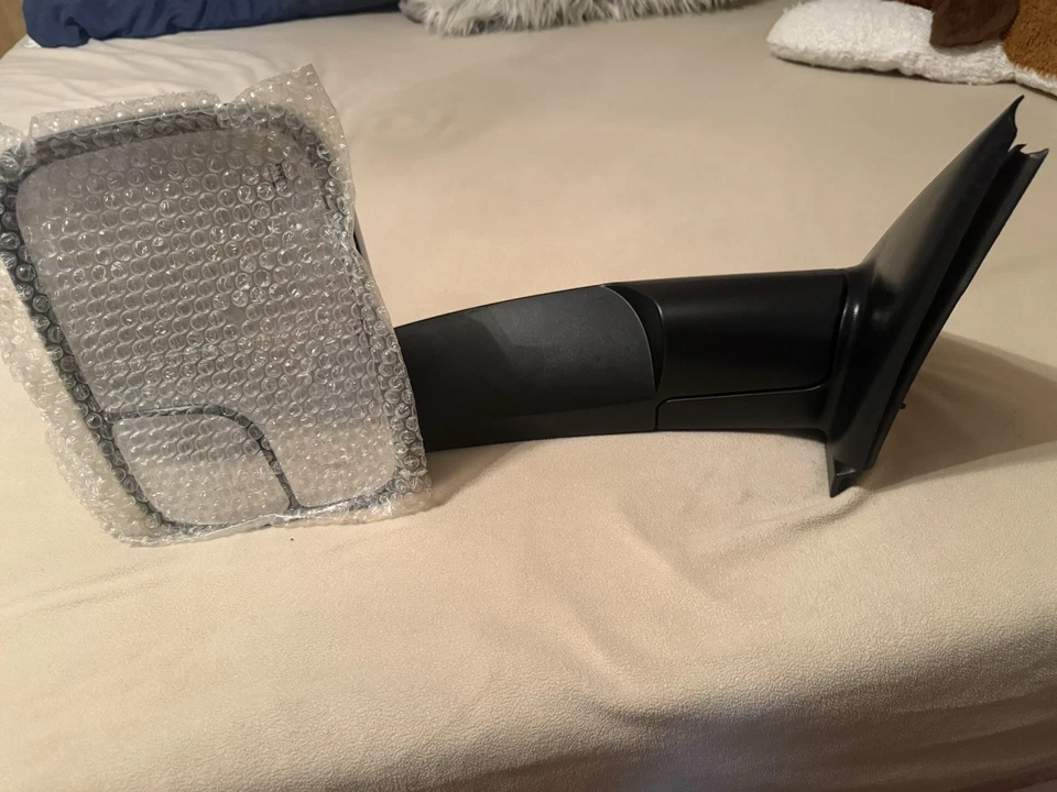 Espejo retrovisor de remolque Dodge Ram 2500/3500 2005-2009 lado izquierdo manual color negro Foto 2 de 3