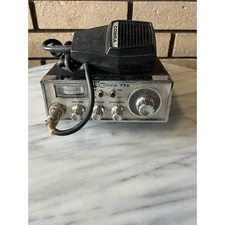 Cobra 77x CB Radio Transceiver with Microphone Classic Chrome Vintage UNTESTED