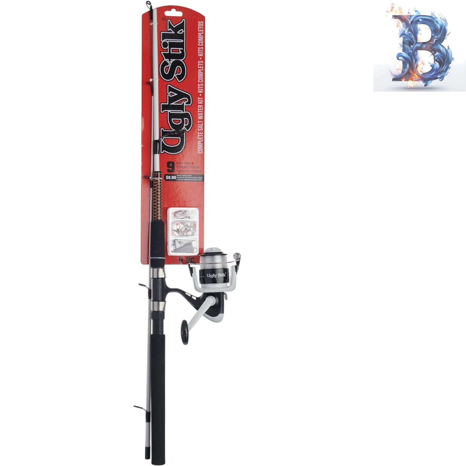 GX2 Spincast Fishing Rod & Reel - 7&rsquo; Medium Heavy, Durable