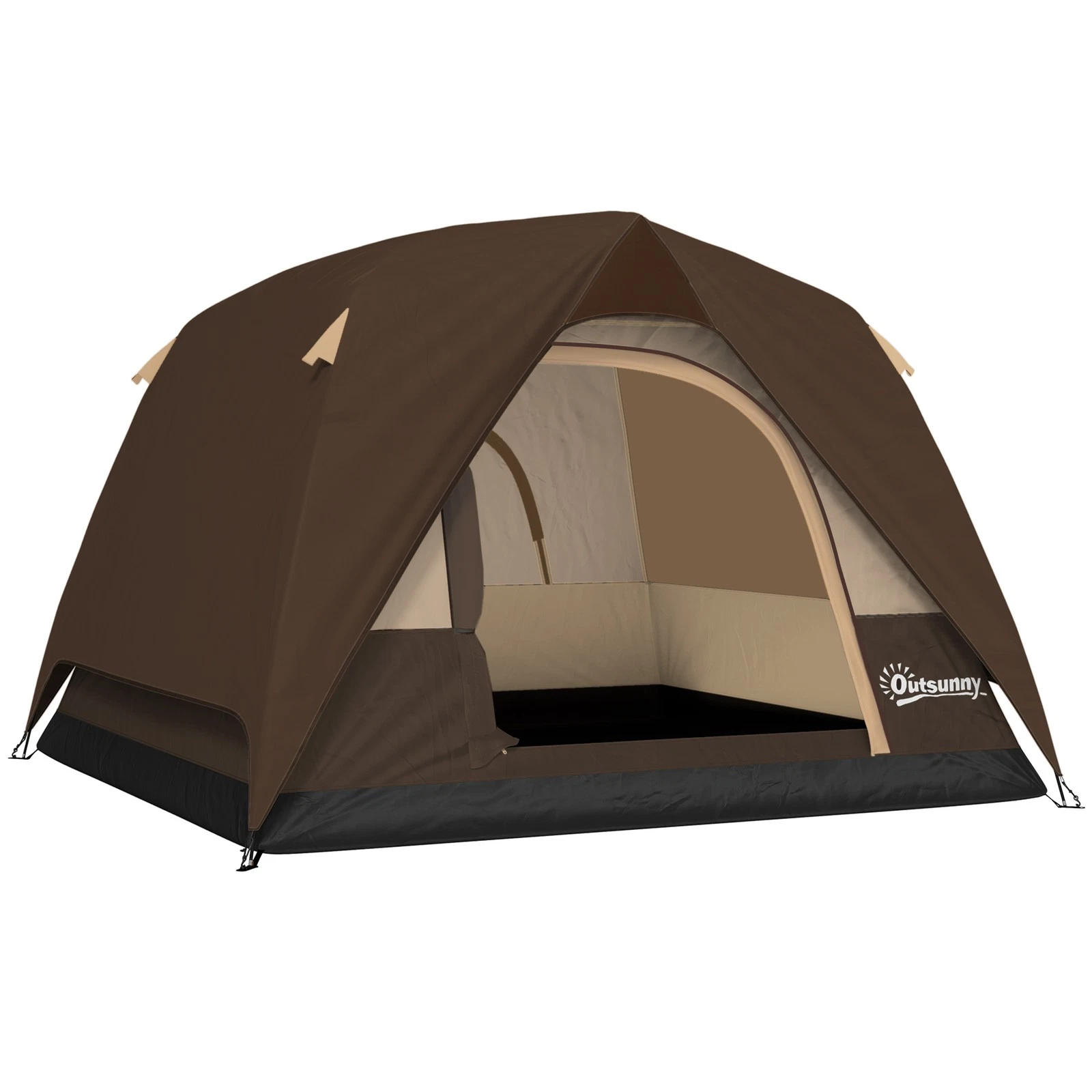 Outsunny 3-4 Person Camping Tent, Waterproof Tent, Brown
Opens in a new window or tab