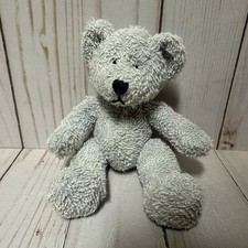 Russ Home Bitty Buddies Canterbury Teddy Bear Plush Gray Terry Cloth Mini 4 Inch