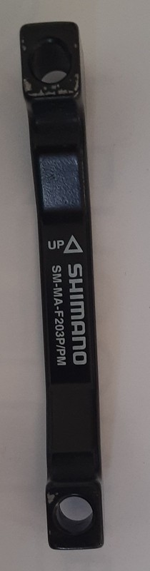 Shimano SM-MA-F203P/PM Front Disc Brake Adapter - Black