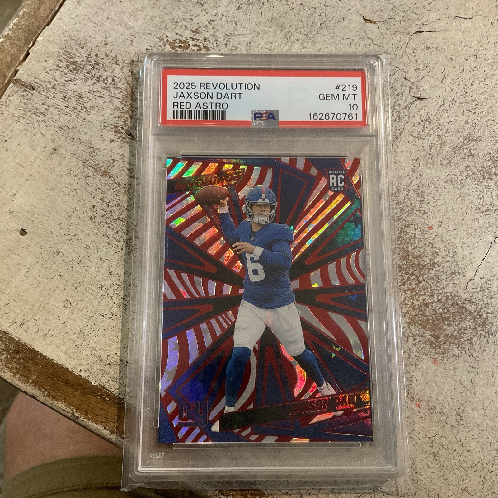 Jaxson Dart Panini Revolution #219 Red Astro