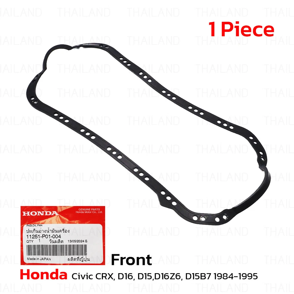 Oil Pann Gasket Fits Honda Civic CRX D16 D15 D16Z6 D15B7 INTEGRA 1984 - 1995 Foto 4 de 4