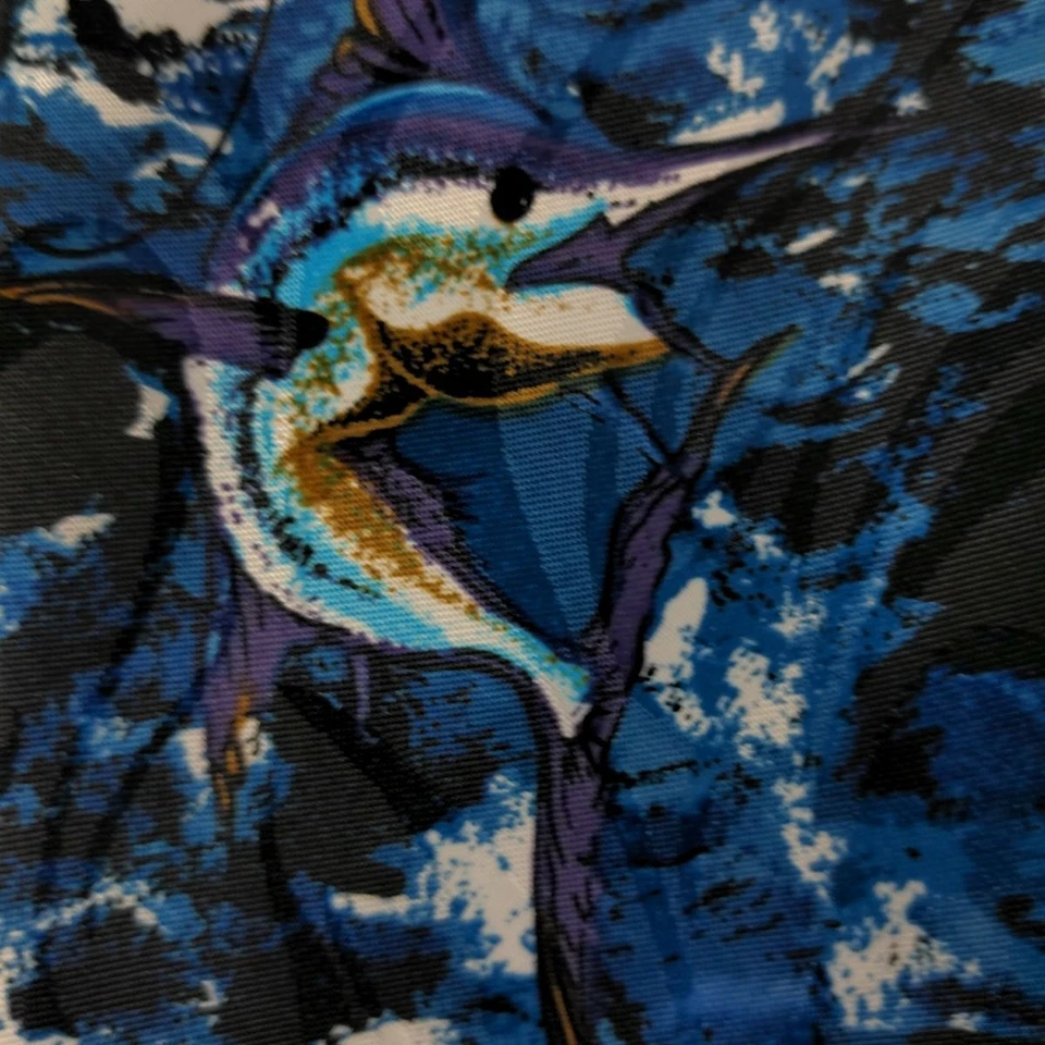 Corbata de seda Florence Marlin pez barco cebo ganchos para moscas marina novedad Foto 2 de 4