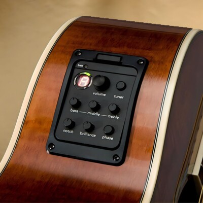 Integrierte Funktionen Akustikgitarre Tonabnehmer 4 Band EQ Vorverstärker Anti-