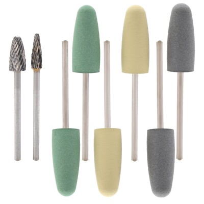 5Sets(40P) Dental Lab Silicone Rubber Rotary Tungsten Polishing Burs Set 2.35mm