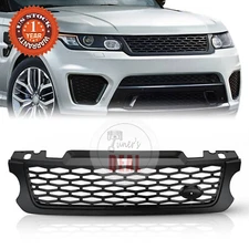 Front Grille SVR Style For Land Rover Range Rover Sport 2014-2017 Glossy Black