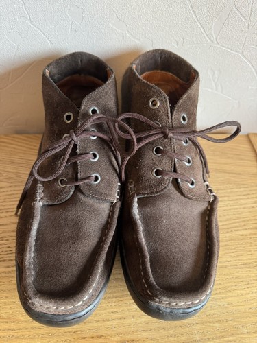 Bally Mocassino Stile Wallabee Scamosciato Marrone Scuro - Taglia 6 - Ottime Condizioni (O1) - Foto 7 di 16
