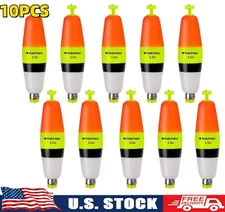 10pcs Fishing Peg Float Foam Cigar Slip Bobbers Catfish Fishing Corks Crappie US