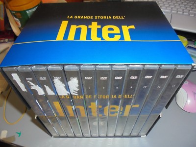 BOX COFANETTO 12 DVD LA GRANDE STORIA DELL'INTER INTERNAZIONALE FC CALCIO