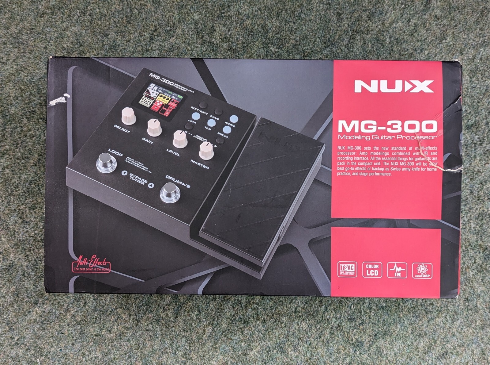 NUX Mg300 Guitar Processor Multi Effect Pedal Black 6936257207456 eBay