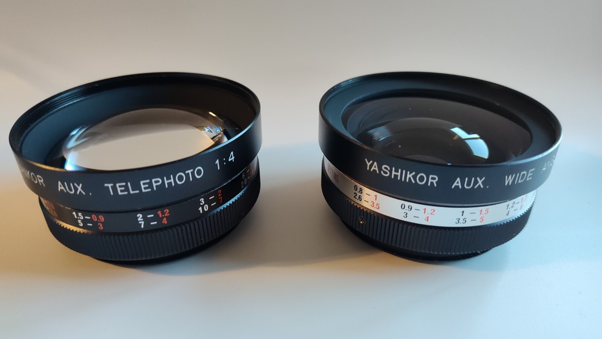 フィルムカメラ YASHINON AUX TELEPHOTO/WIDEANGLE YASHICA フィルム