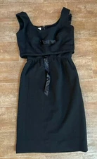 XS Vintage 1960s Junior Accent dress black MCM women sleeveless extra small