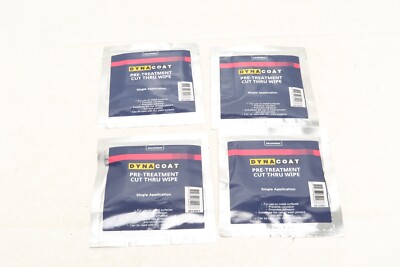 Lot of 4 Akzo Nobel Dyna Coat Pre-Treatment Cut Thru Wipes