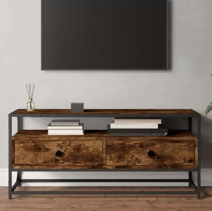 Rustic antique sales white tv stand