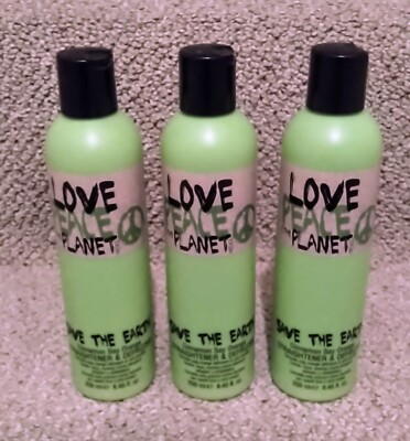 3x Tigi Love Peace & The Planet Cinnamon Soy Orange Straightener Defrizzer 250ml
