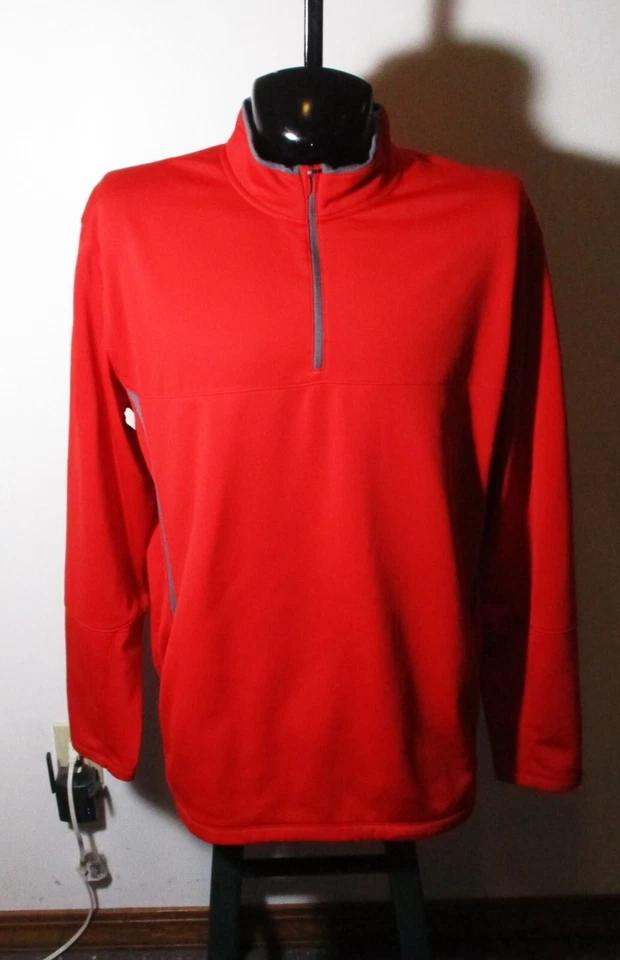 Camiseta deportiva de ciclismo NIKE roja 1/2 cremallera "Therma-Fit" talla XXL NUEVA SIN ETIQUETAS Foto 2 de 4