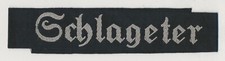 WW2 German cuff title schlageter patch US estate insignia uniform jacket tunic