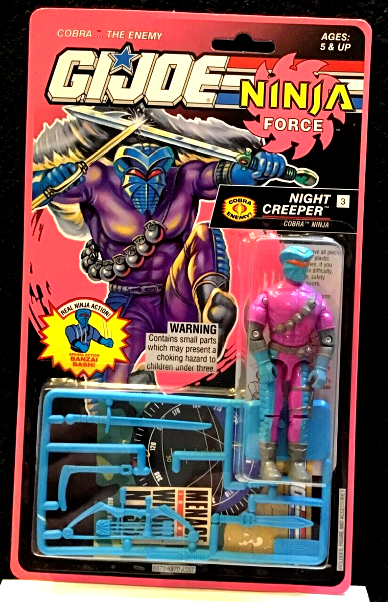 VINTAGE - GI JOE - NINJA FORCE - NIGHT CREEPER - COBRA NINJA 3
