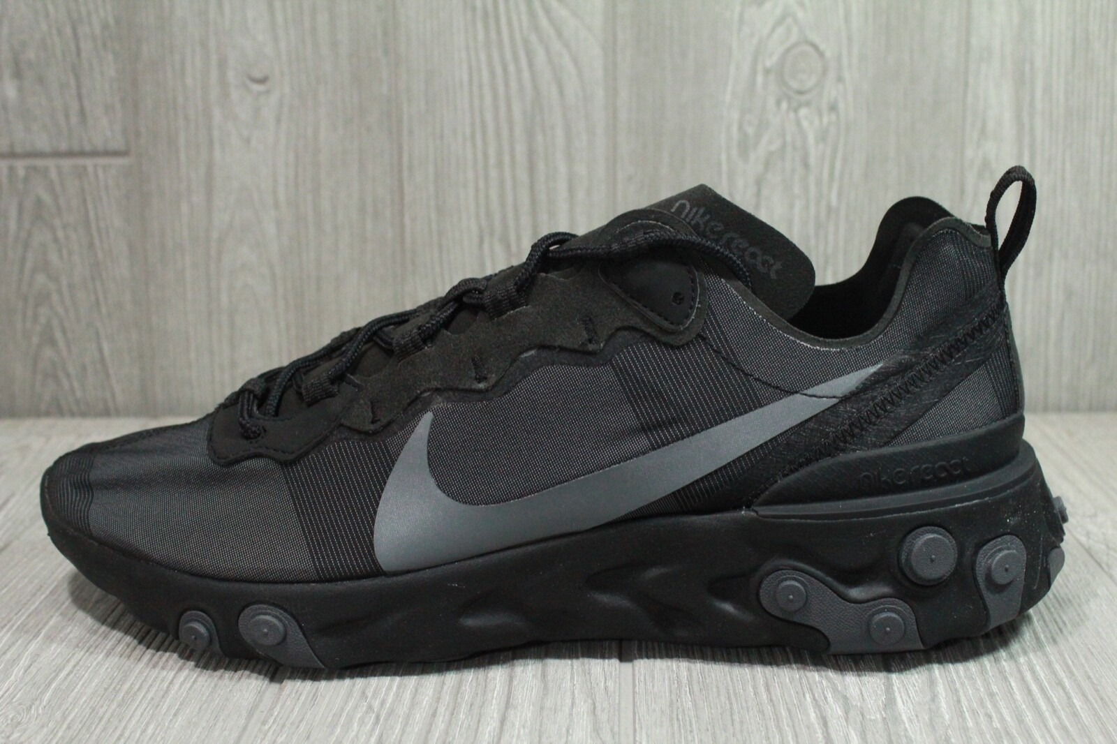 nike react element 55 all black mens