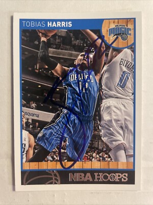 2013 Hoops Tobias Harris Autographed Card Orlando Magic #28 CB1885