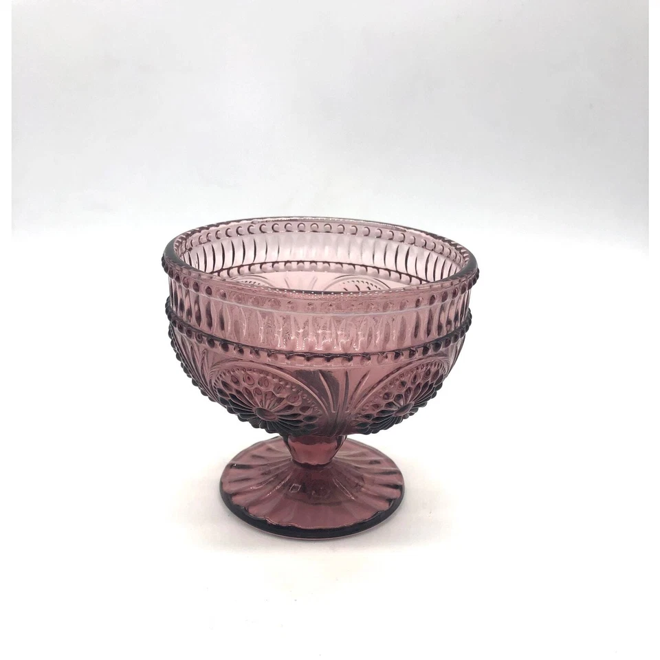 Чашка и миска для мороженого на ножках Two Beautiul Pioneer Woman Adeline Plum фиолетовая - Изображение 3 из 4