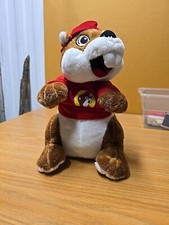 Buc-ees Beaver Mascot 10  Plush In T Shirt Bucky Bucees Stuffed Animal Toy Used