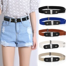Buckle-free Elastic Invisible Waist Belt for Jeans No Bulge Hassle Men Women New