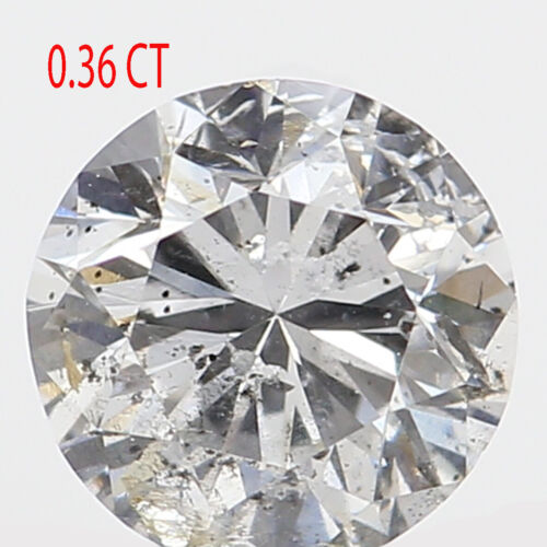 Diamante naturale sfuso 0,36 ct, diamante bianco, diamante tondo taglio brillante L5523 - Foto 2 di 9