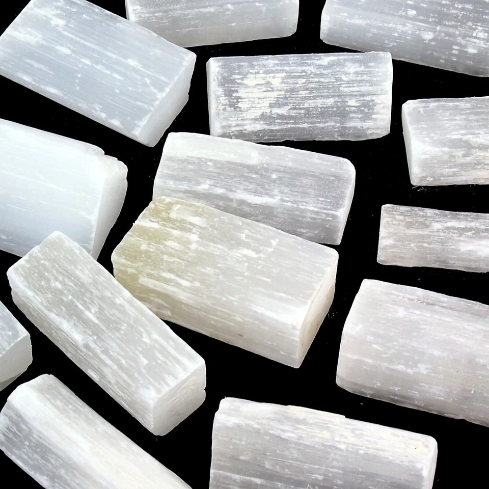 1 kg Selenit Kristalle roh Stäbe Länge je ca. 50 mm Marienglas / Fundort Marokko - Bild 3 von 4