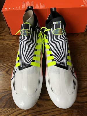 Nike Vapor Edge Elite 360 Football Cleats Shoes DR5396 100 new Mens Size 16 Nike Vapor Edge Elite 360 Football Cleat White Volt DR5396  main image 4