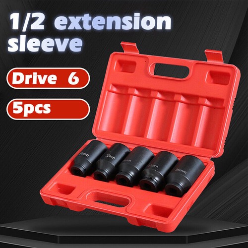 30mm 32mm 34mm 35mm 36mm Sockets 1/2" Drive Deep Impact Axle Hub Nut Socket Set - Picture 2 of 10