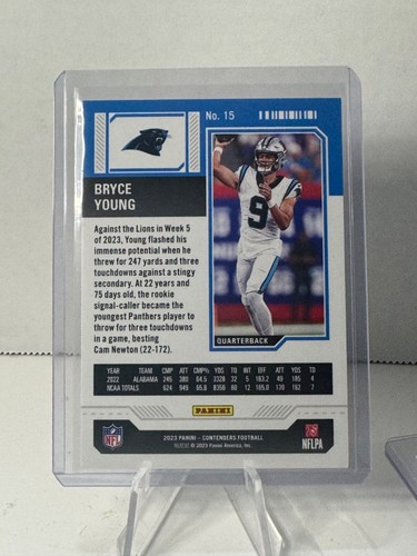 2023 Panini Contenders - Red Game Ticket #15 Bryce Young (RC) - Picture 2 of 2