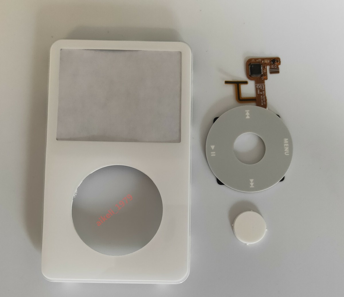 NEW, White Front Face Plate &Turntable & Dots Apple iPod