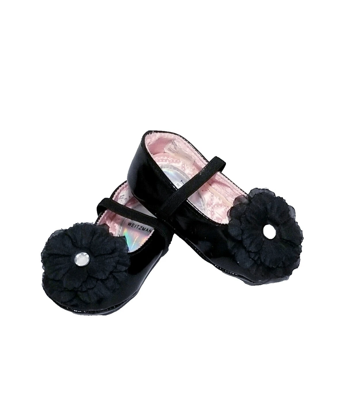 Sapatos de Bebê Plana Stuart Weitzman Preto