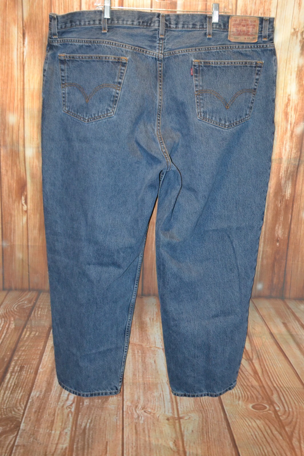 Levis Men Big & Tall 560 Comfort Fit Blue Denim Jeans Size 48x30 thumbnail 6