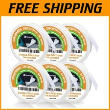 Easy-Iron Fusible Tape for Fabric Standard - 1" x 6 Rolls