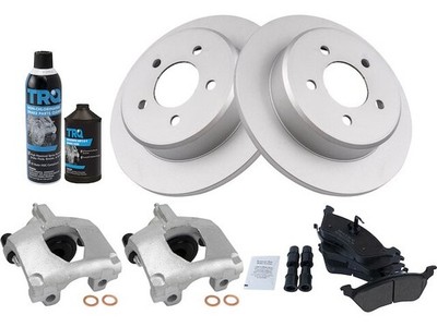 Rear TRQ Brake Pad Rotor and Caliper Set fits Dodge Caravan 2001-2007 94YJSG