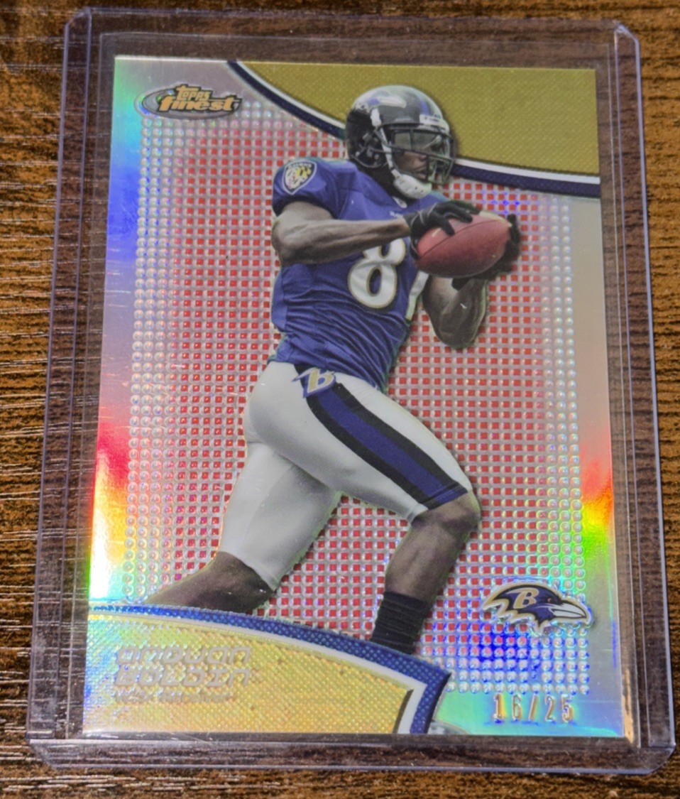 2011 Topps Finest #72 Anquan Boldin Red Refractor /25 Baltimore Ravens