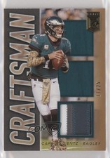 2020 Panini Donruss Elite Craftsmen Jerseys Prime 11/25 Carson Wentz #CJ-CW 06km